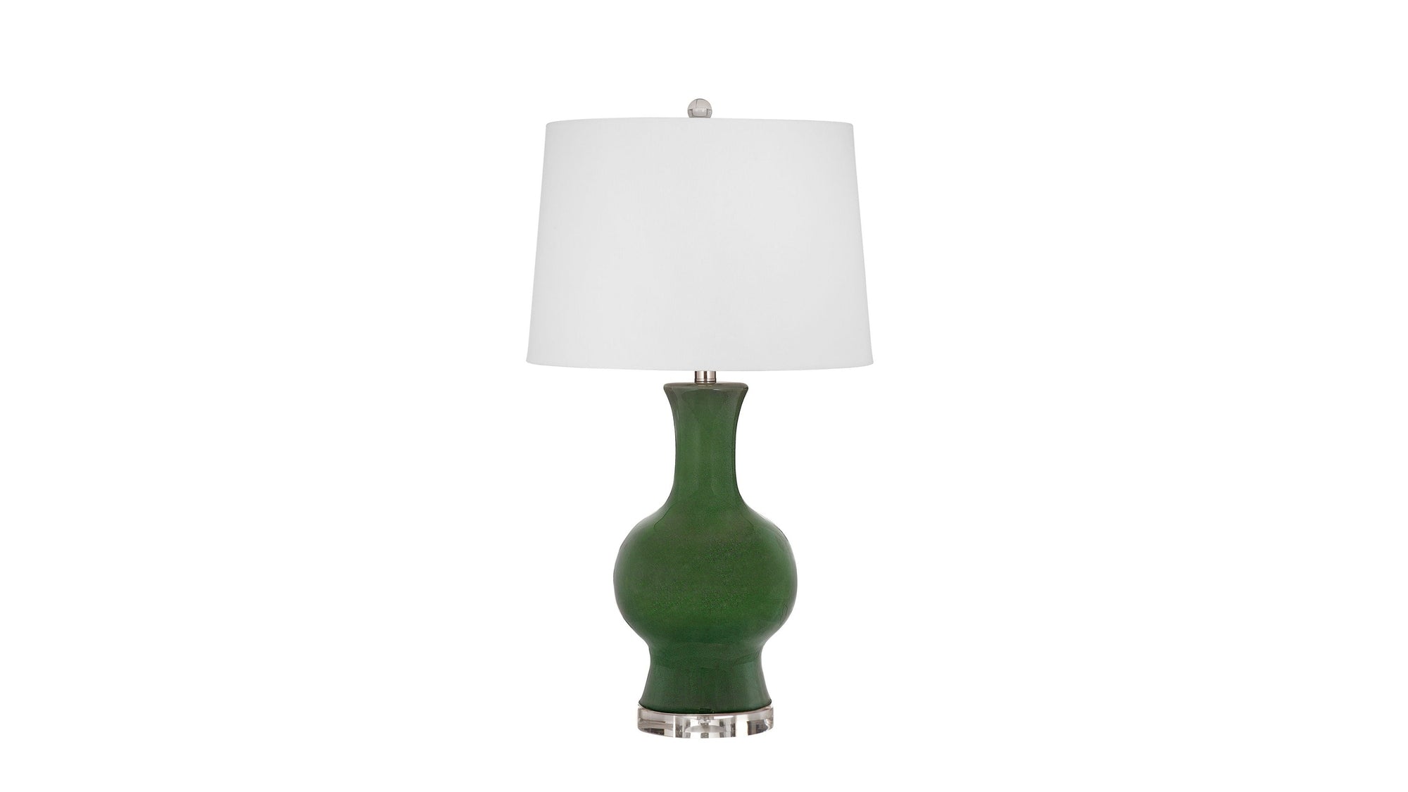 Leithen - Table Lamp - Rich Green / Clear Acrylic