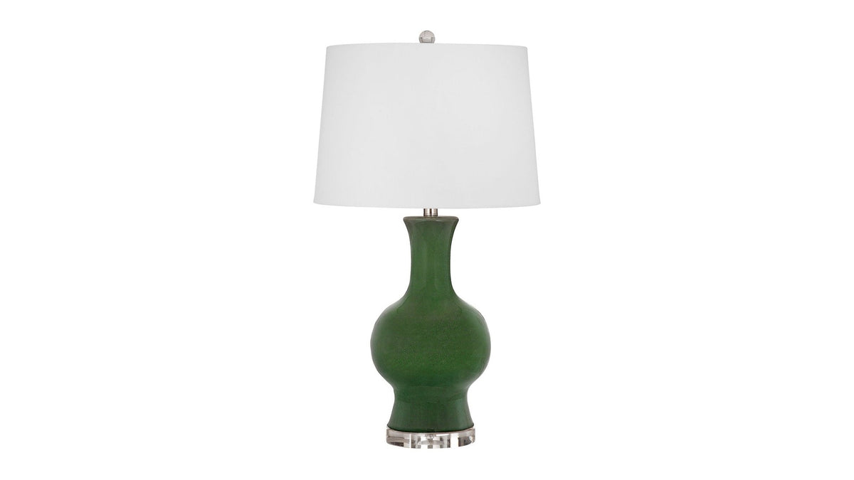 Leithen - Table Lamp - Rich Green / Clear Acrylic