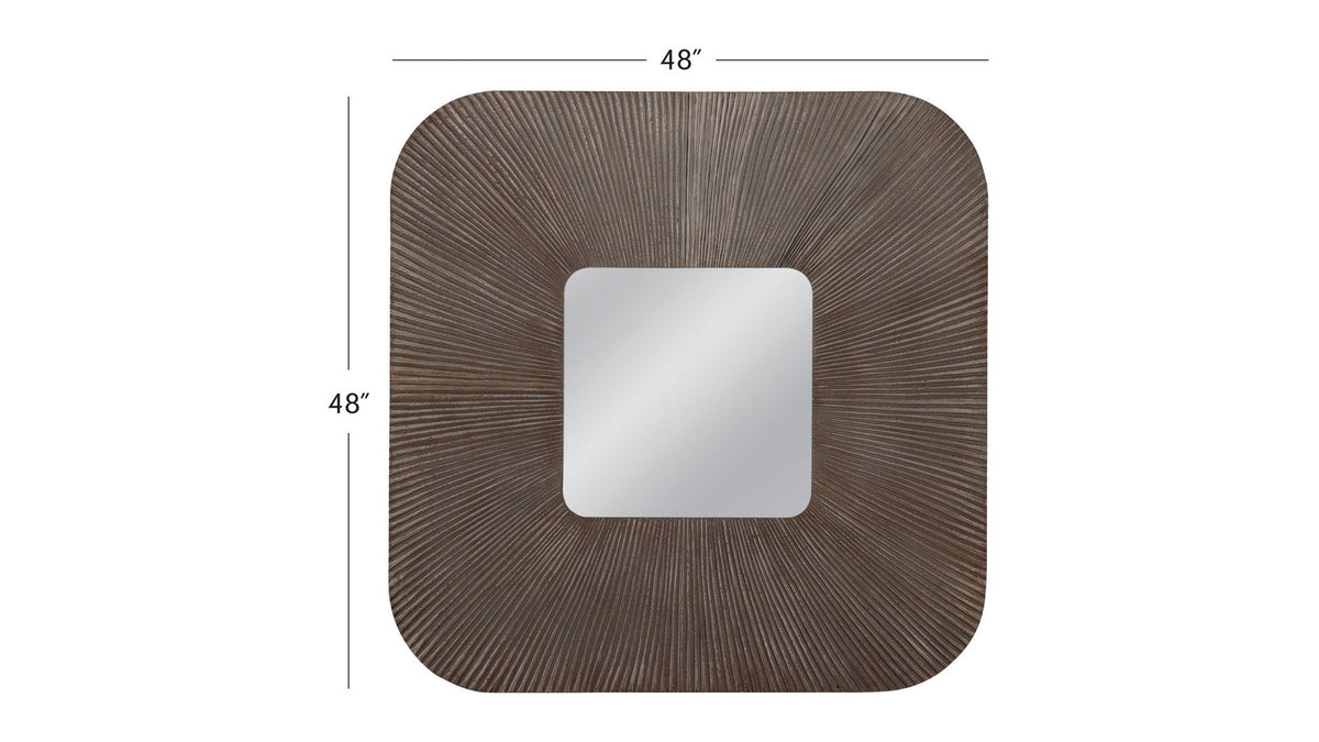 Zamba - Wall Mirror - Pearl Silver
