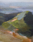 Above The Lakes - Framed Landscape Print - Gray