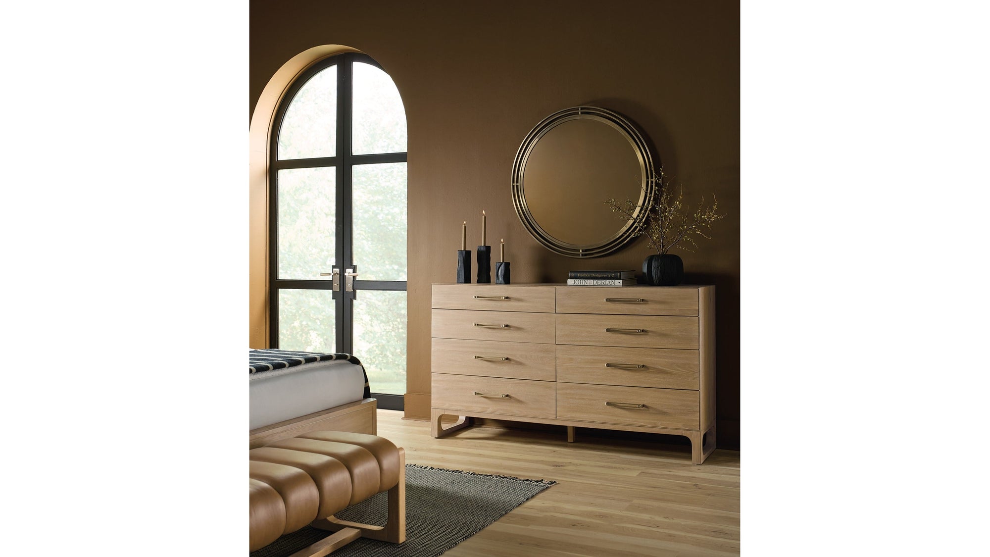 Banyon Bay - Round Mirror - Gold