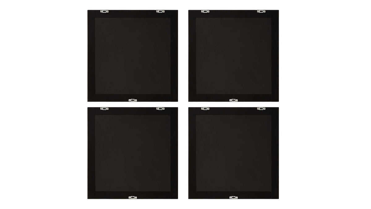 Fourfold - Framed Prints Set of 4 - Gold