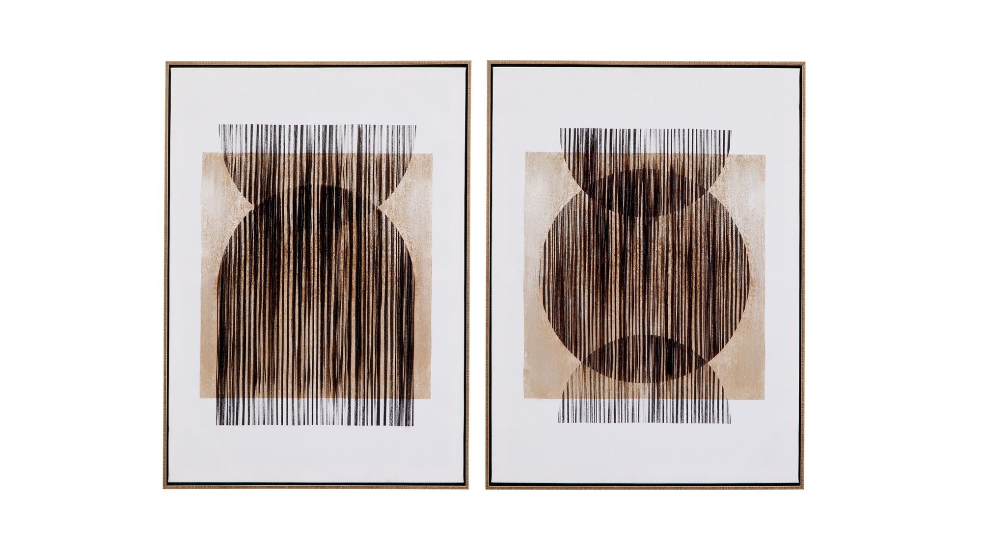 Together Canvas Art Set of 2 - Light Brown