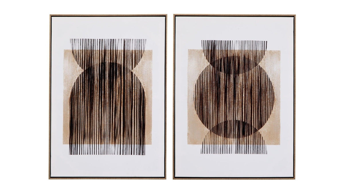 Together Canvas Art Set of 2 - Light Brown