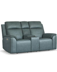 Vernon - Power Reclining Loveseat With Console, Power Headrests, Lumbar, Heat & Massage