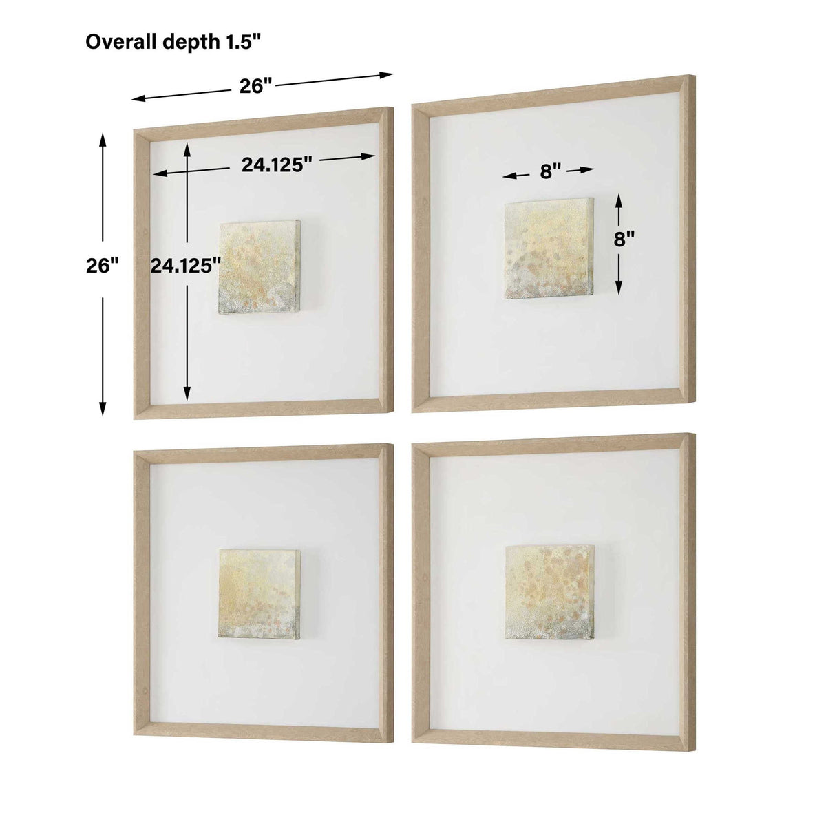 Now &amp; Then - Abstract Art (Set of 4)