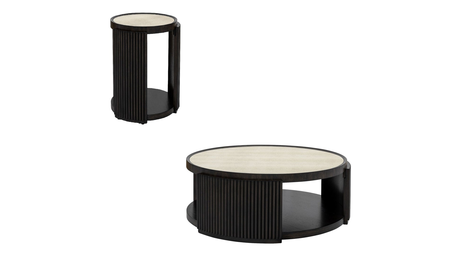 Rivera - Coffee Table - Espresso Oak / Gold