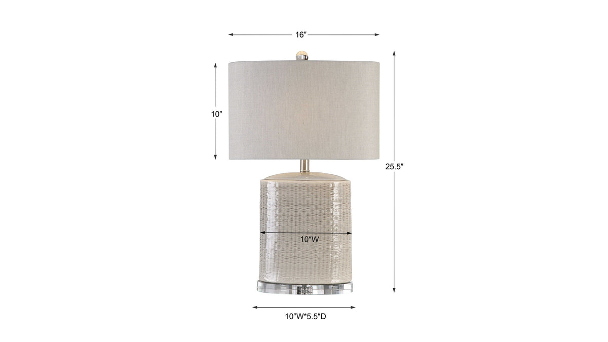 Modica - Ceramic Lamp - Taupe