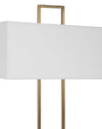 Column - White Marble Table Lamp