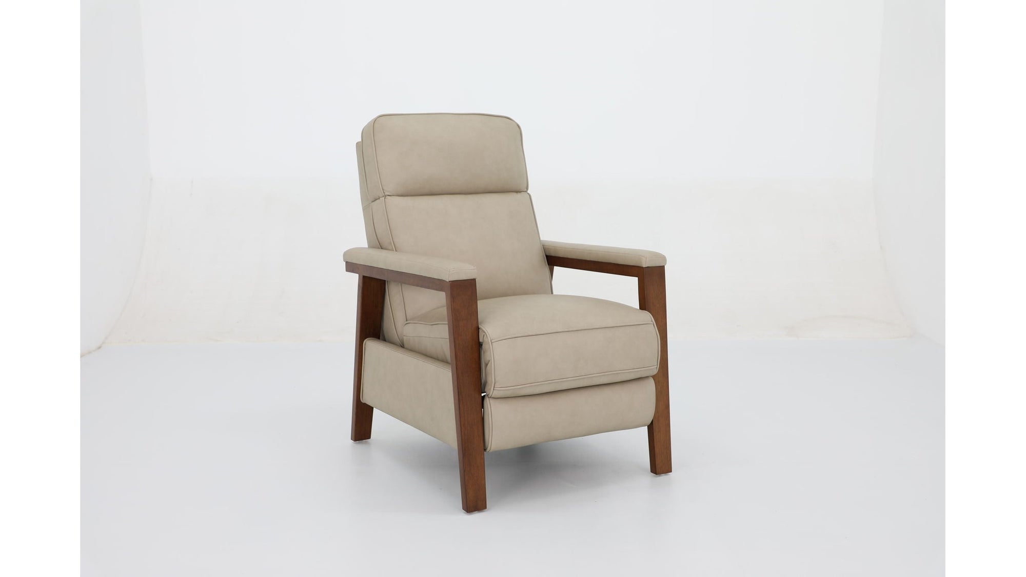 Ashland B - Recliner Push Thru The Arm - Cashmere-Stone