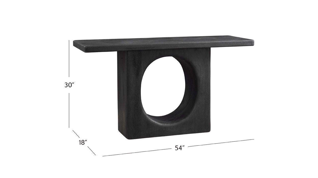 Compass - Console Table - Black