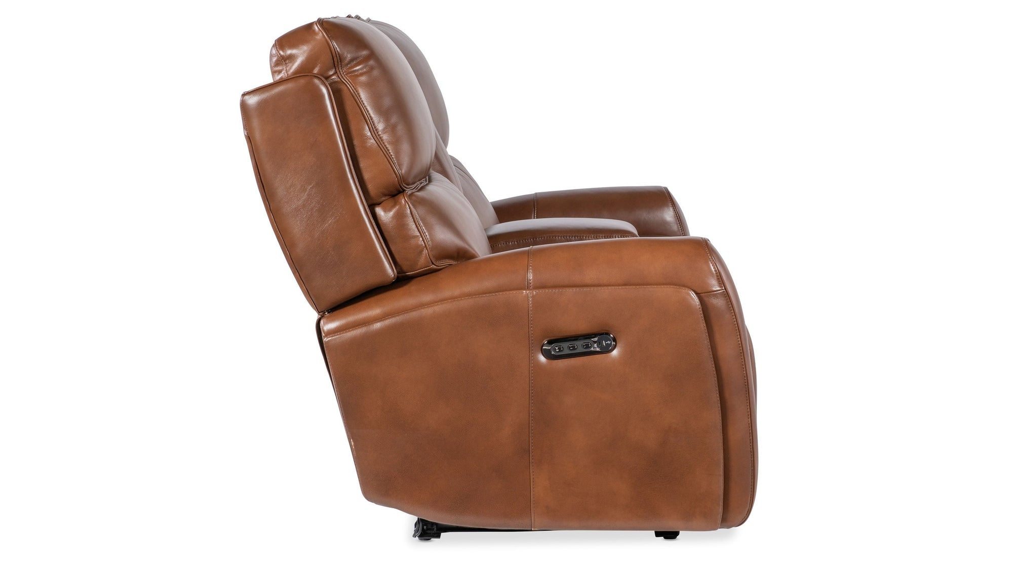 MS - Crosby Zero Gravity Power Console Loveseat With Power Headrest - Brown