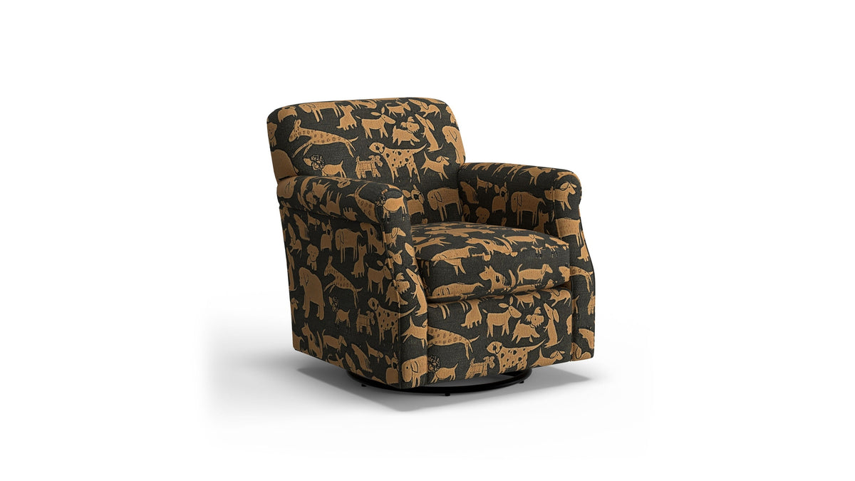 Mabel - Fabric Swivel Chair