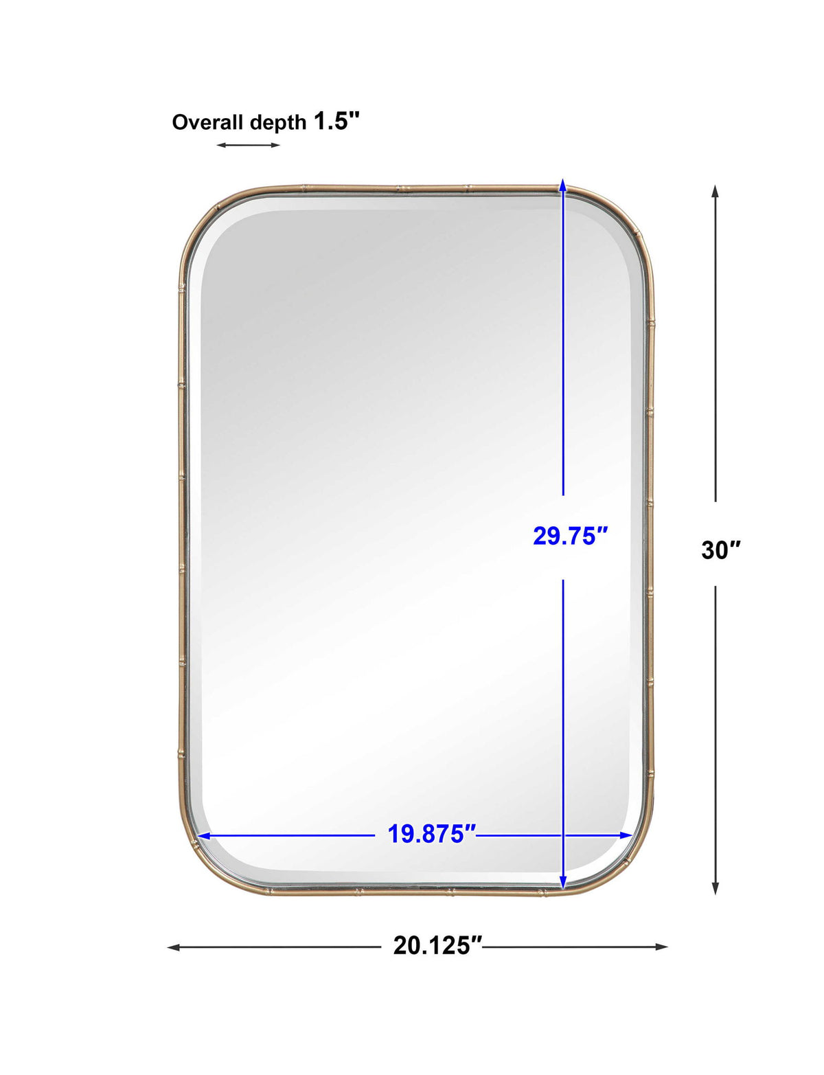 Malay - Vanity Mirror - Gold