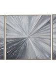 Cambric Canvas Art Set of 3 - Dark Gray
