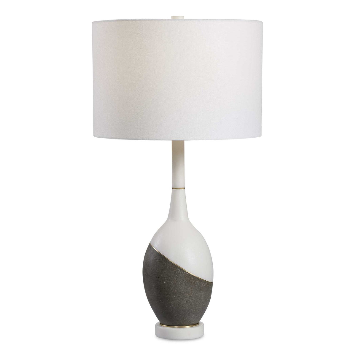 Tanali - Modern Table Lamp - White &amp; Gray