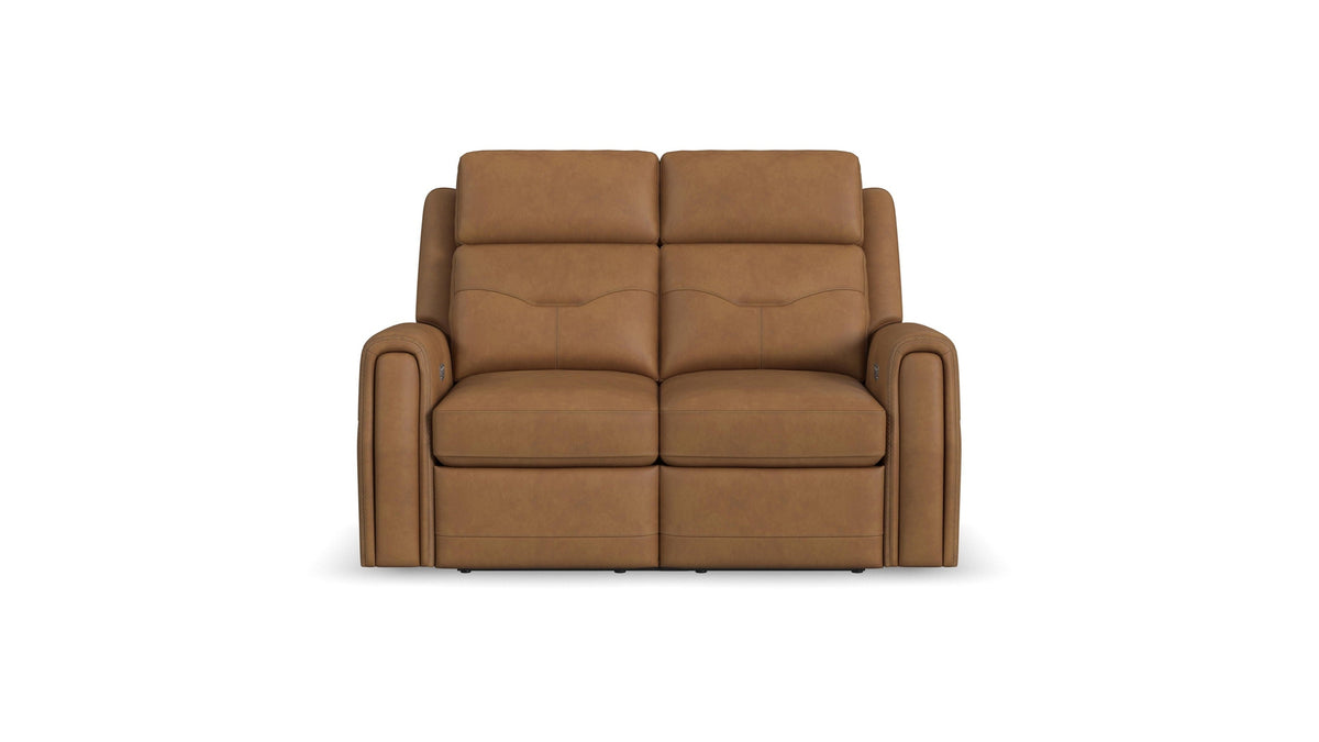 Felix - Power Reclining Loveseat With Console, Power Headrest, Lumbar, Heat &amp; Massage