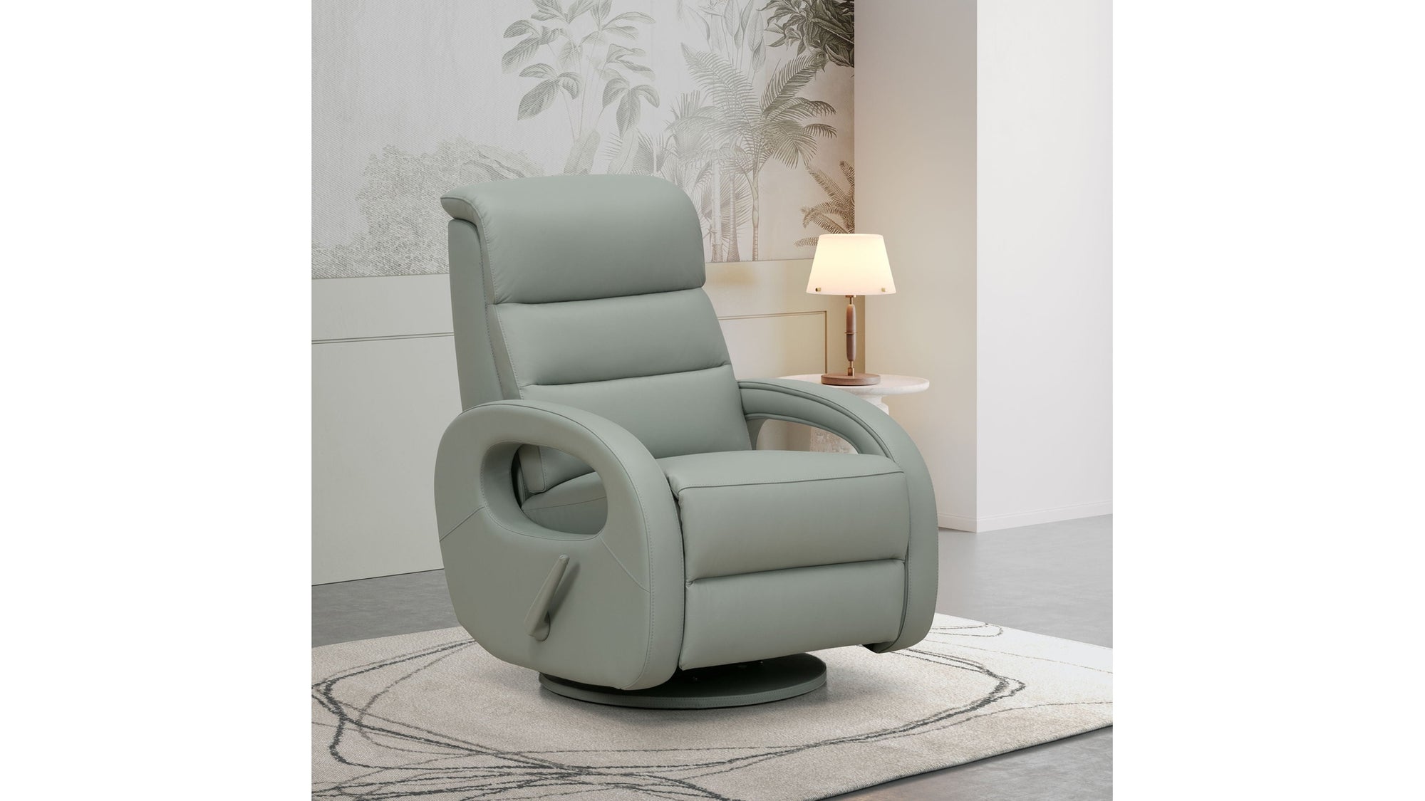 Gunter - Recliner Swivel Glider - Robyn-Mint Green