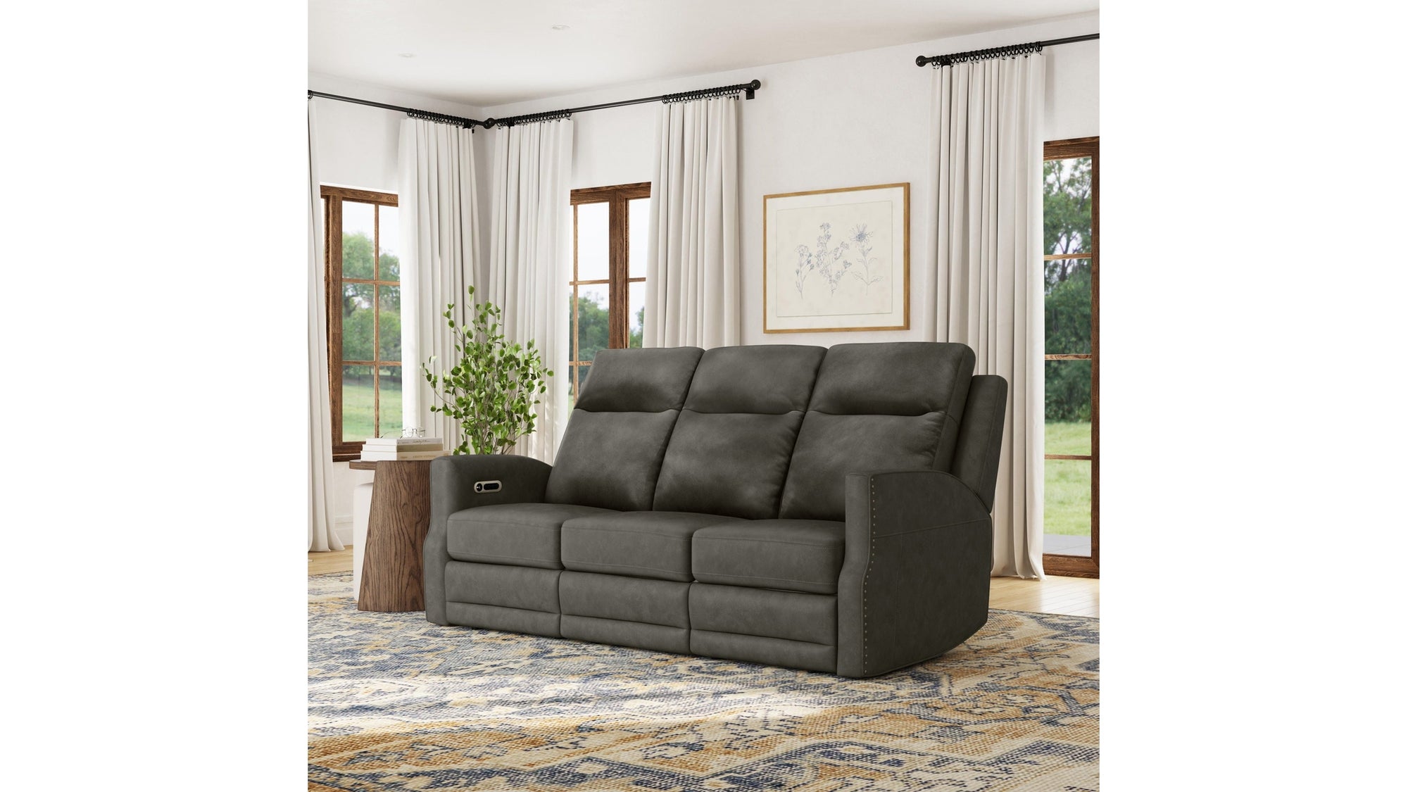 Maxwell - Power Reclining Sofa With Power Headrests And Lumbar
