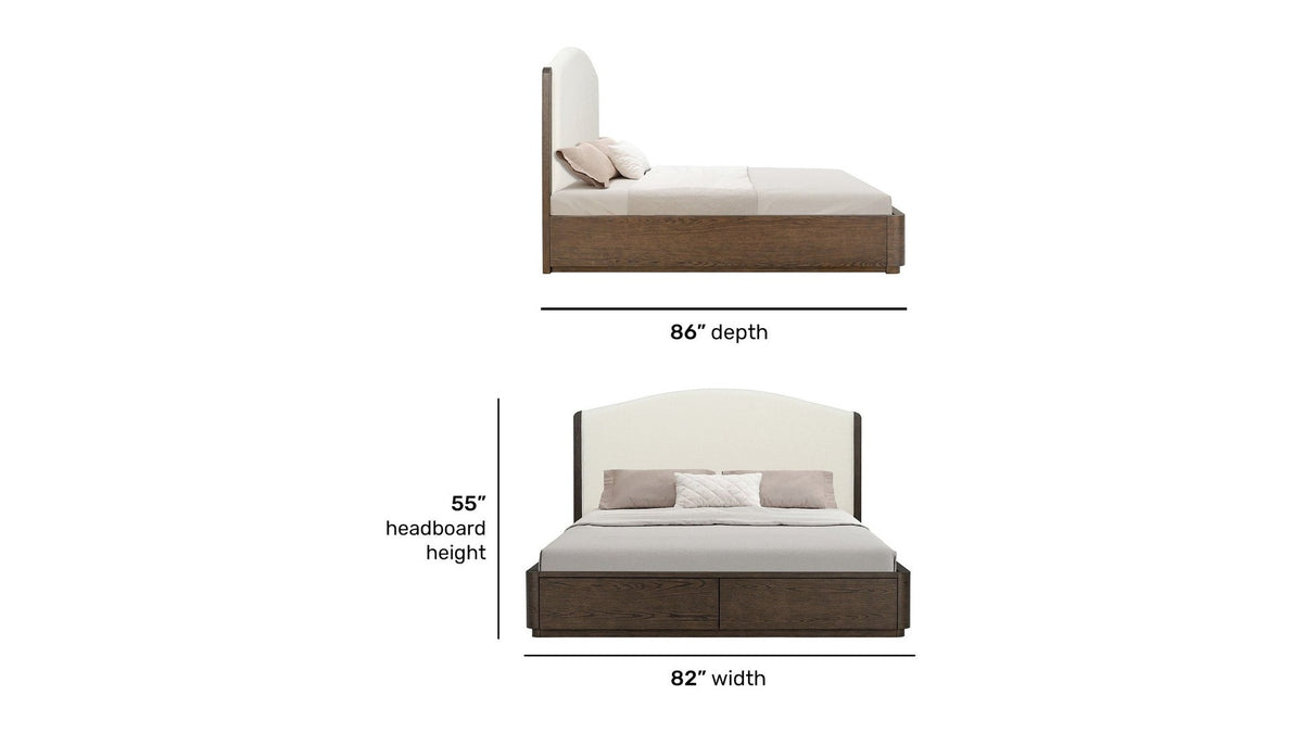 Athens - Upholstered Storage Bed