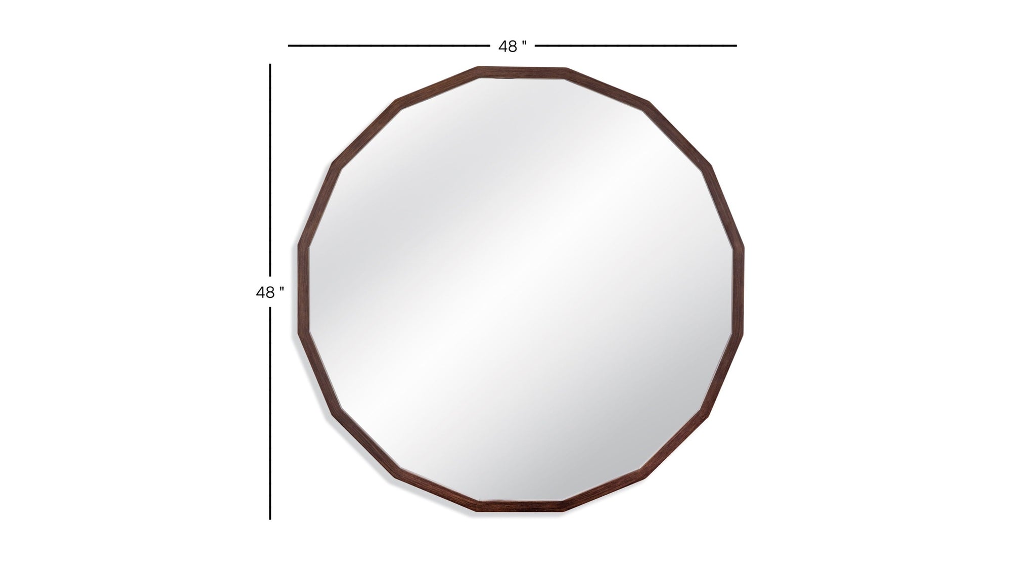 Langley - Wall Mirror - Brown