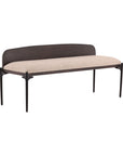 Estelle - Bench - Dark Brown / Beige