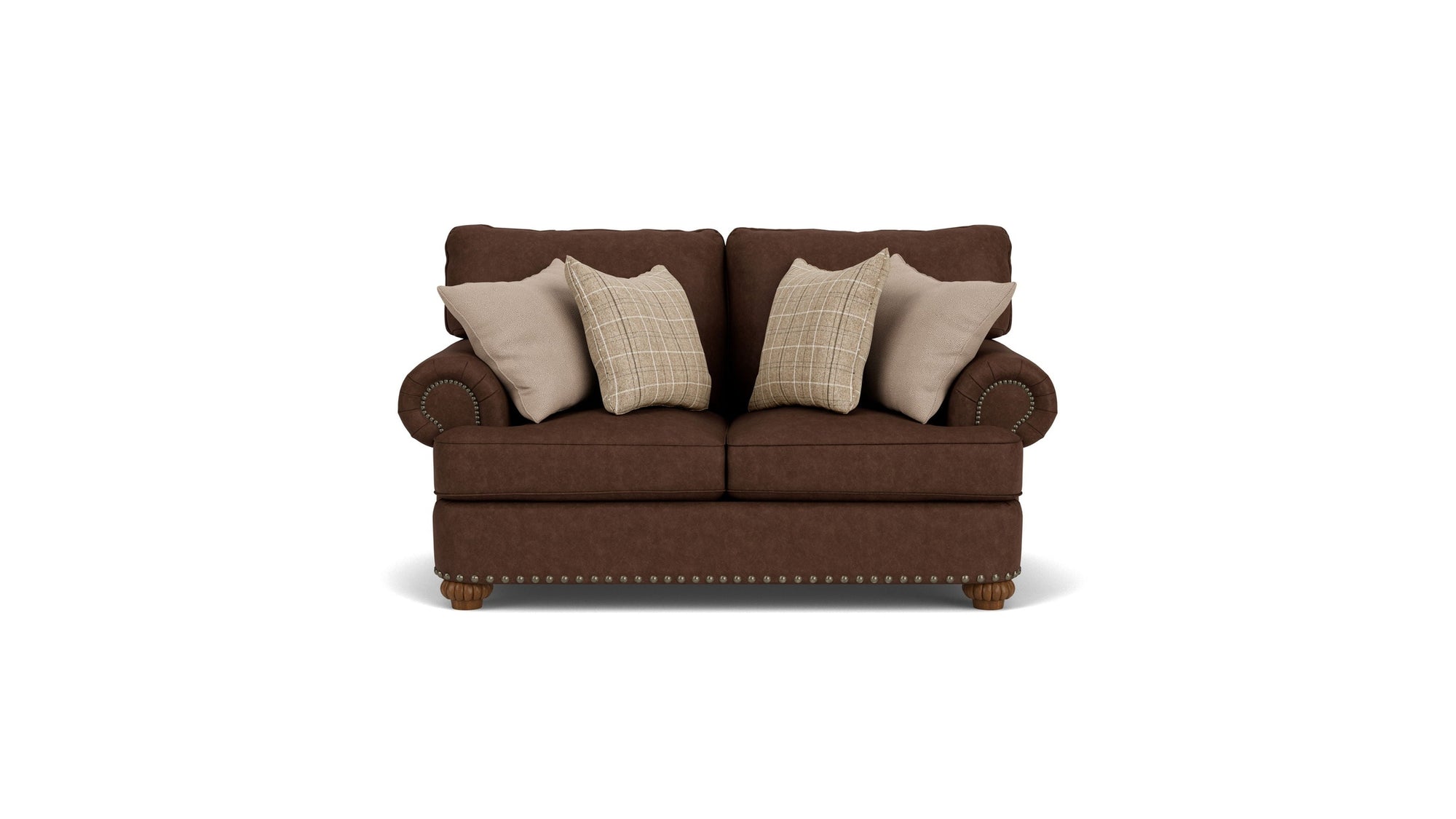 Patterson - Fabric Loveseat, Nailhead Trim
