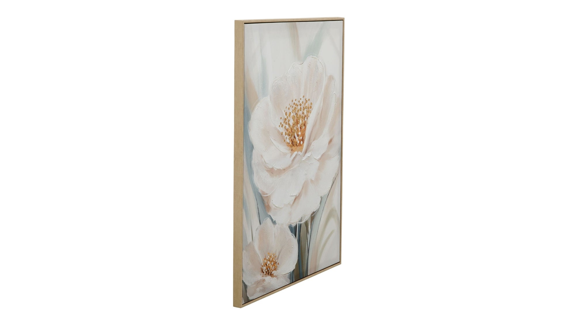 Framed Canvas Radiant Petals - Natural