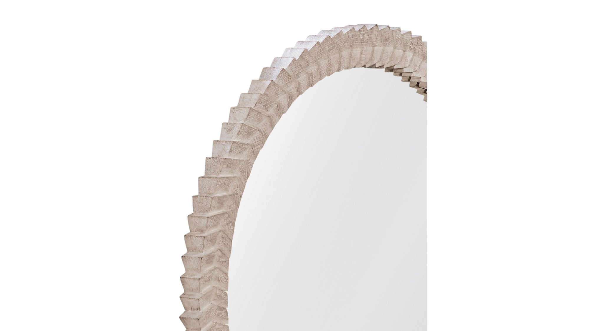 Claire - Wall Mirror - White Wash