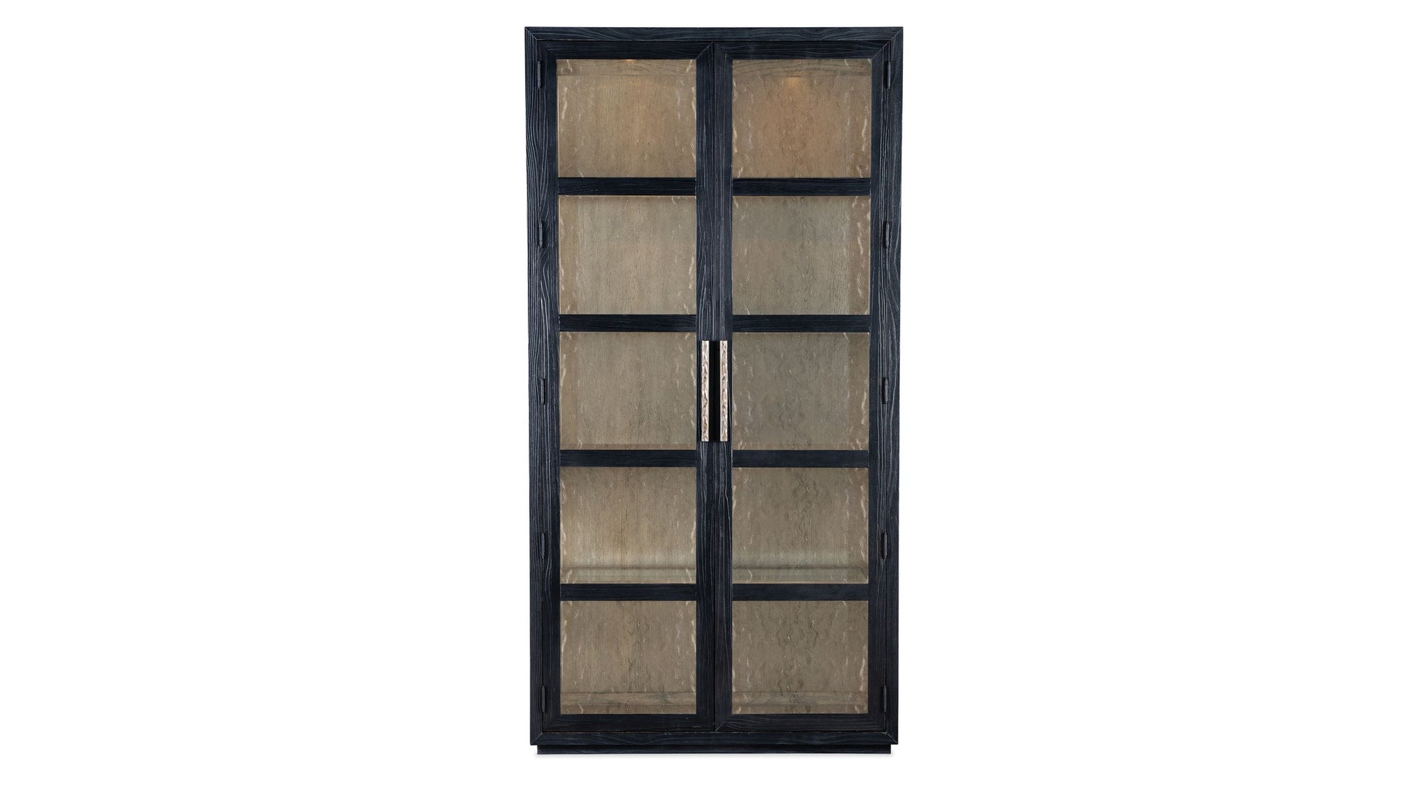 Linville Falls - Shou Sugi Ban Curio Cabinet - Black