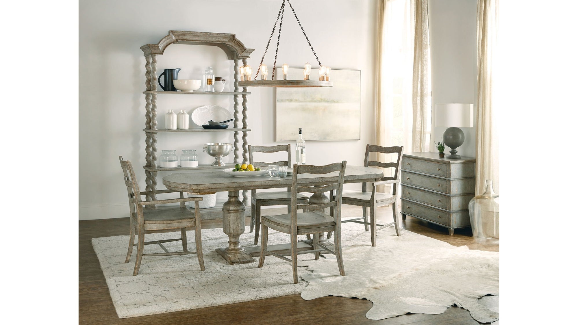 Alfresco - Costiere Chest - Light Blue / Light Brown