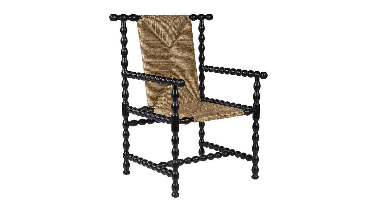 Wichita - Occasional Chair Set of 2 - Black / Light Brown