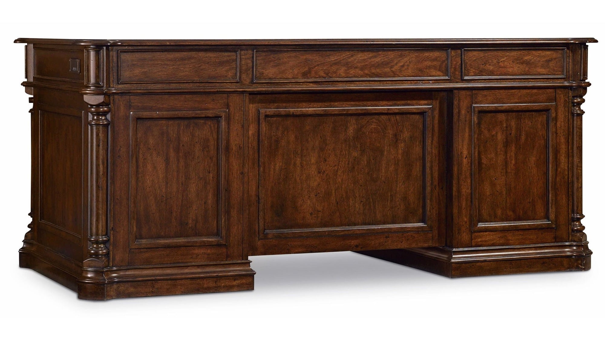 Leesburg - Executive Desk - Dark Brown
