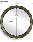 Neve - Round Mirror - Bronze
