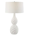 Twisted Swirl - Table Lamp - White