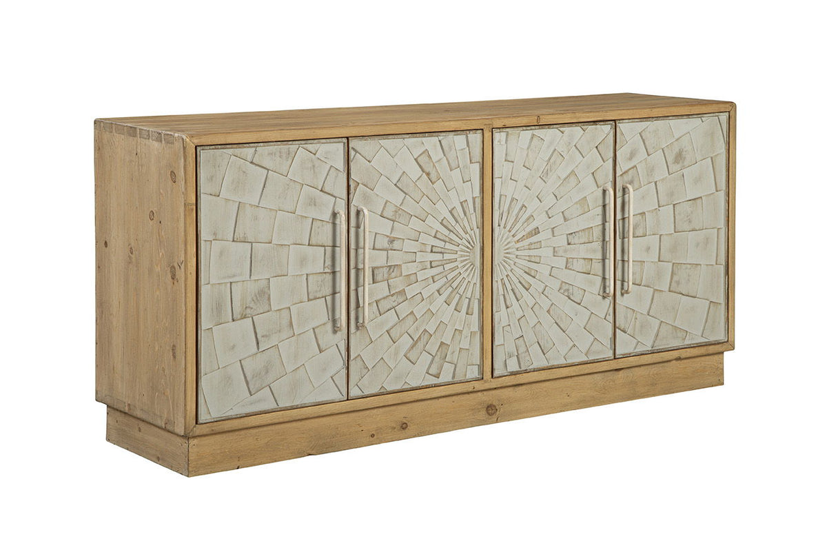 Brighton - Sideboard - Light Brown / Silver