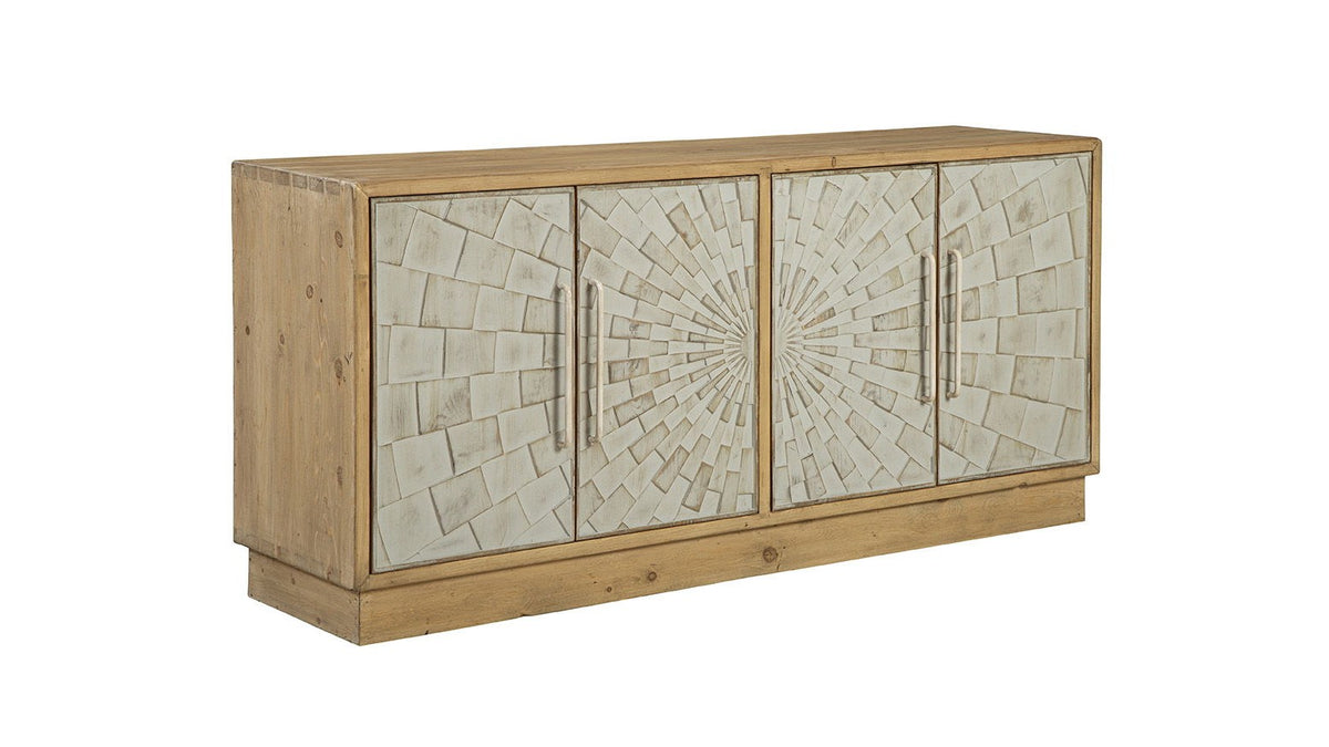 Brighton - Sideboard - Light Brown / Silver