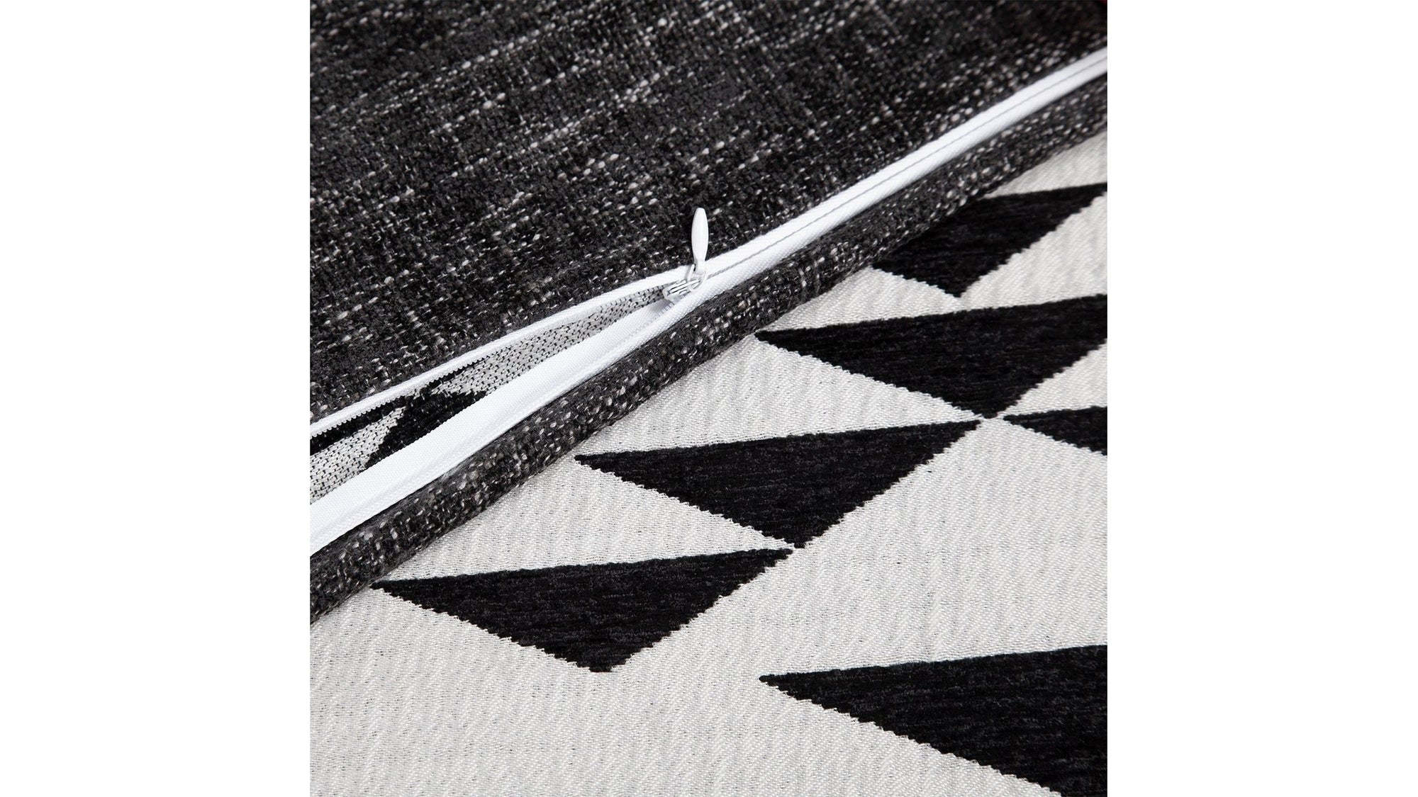 Amelia - Queen Aztec Comforter Set Set of 3 - Black / White