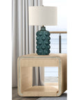 Damone - End Table - Cerused White Oak