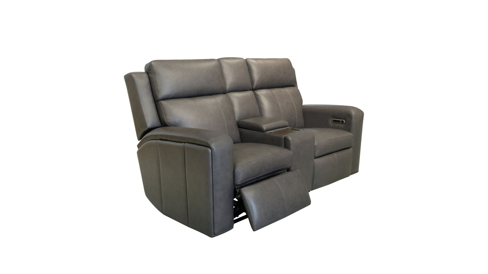 Wyatt - Power Reclining Loveseat With Console & Power Headrests & Lumbar