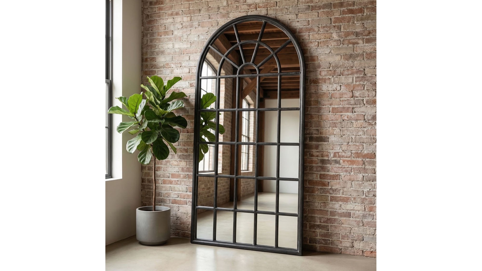 Berwyn - Floor Mirror - Brown