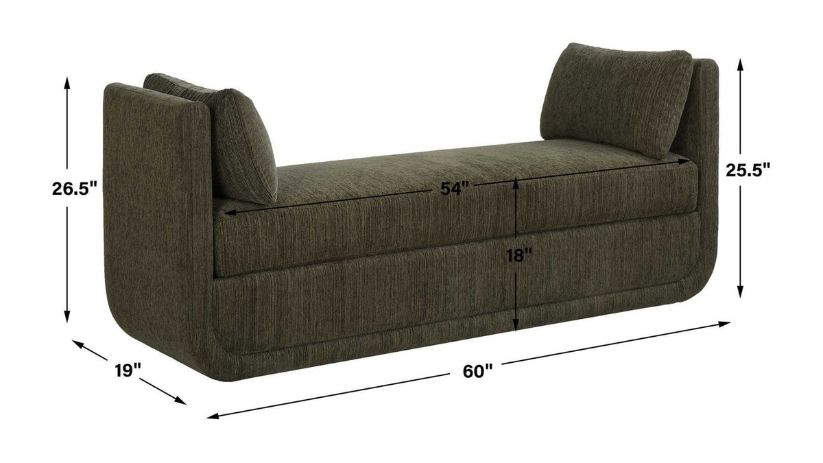 Abound - Oversized Bench - Herb