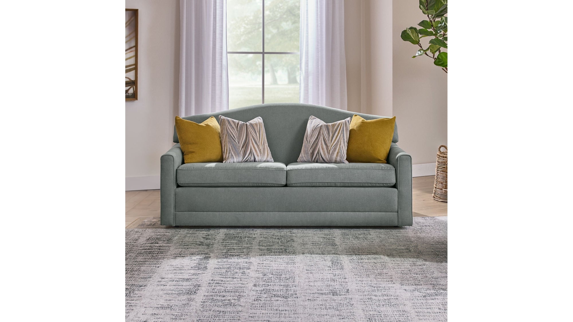 Aggie - Fabric Two-Cushion Sofa