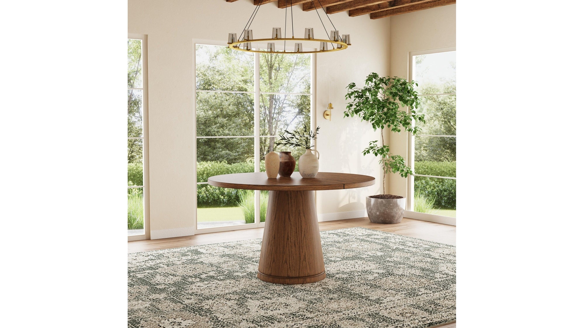 Lyra - Round Dining Table - Light Brown