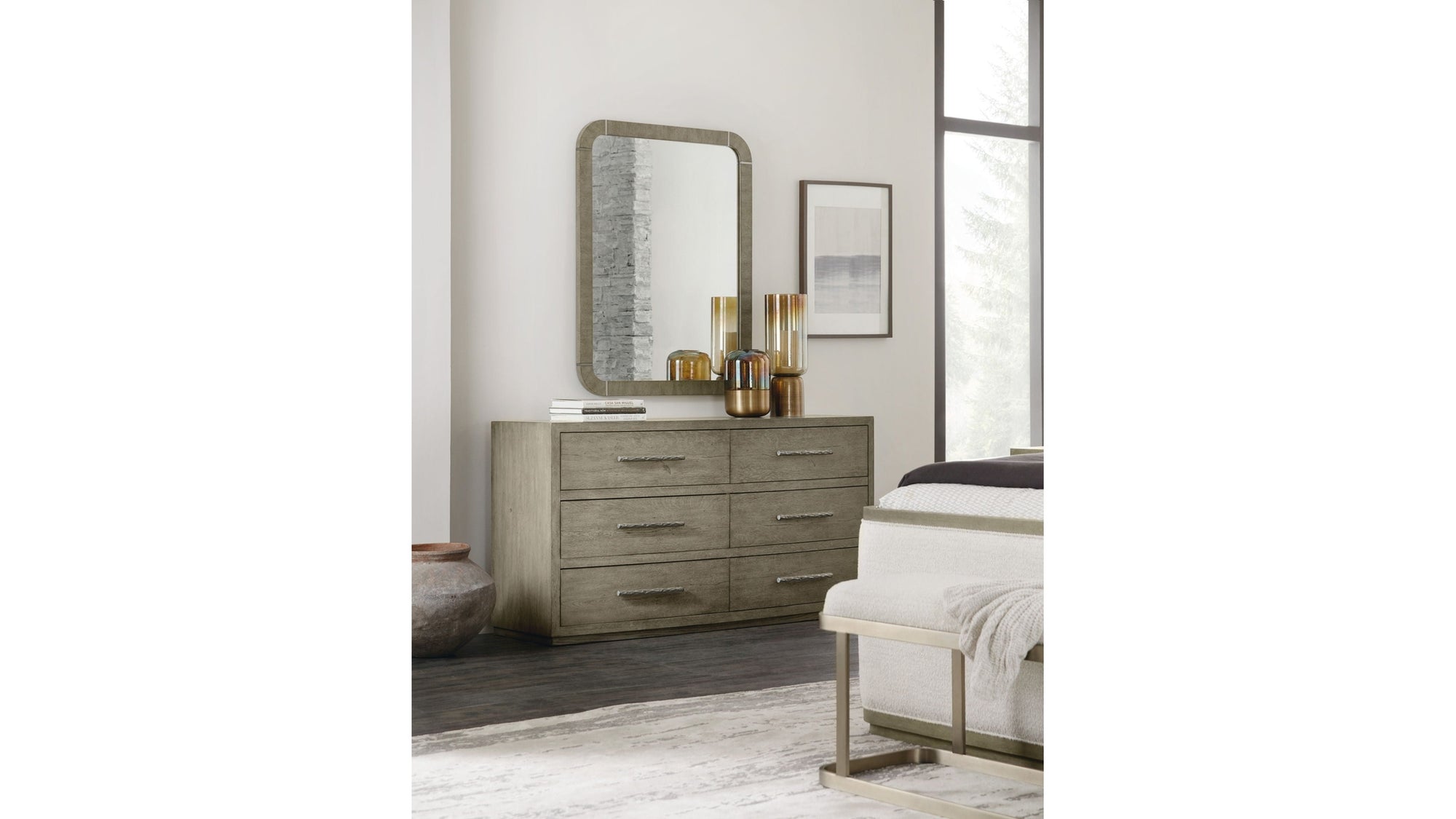 Linville Falls - Chimney Gap 6-Drawer Dresser - Gray