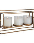 Wenman - Triple Candleholder - Gold