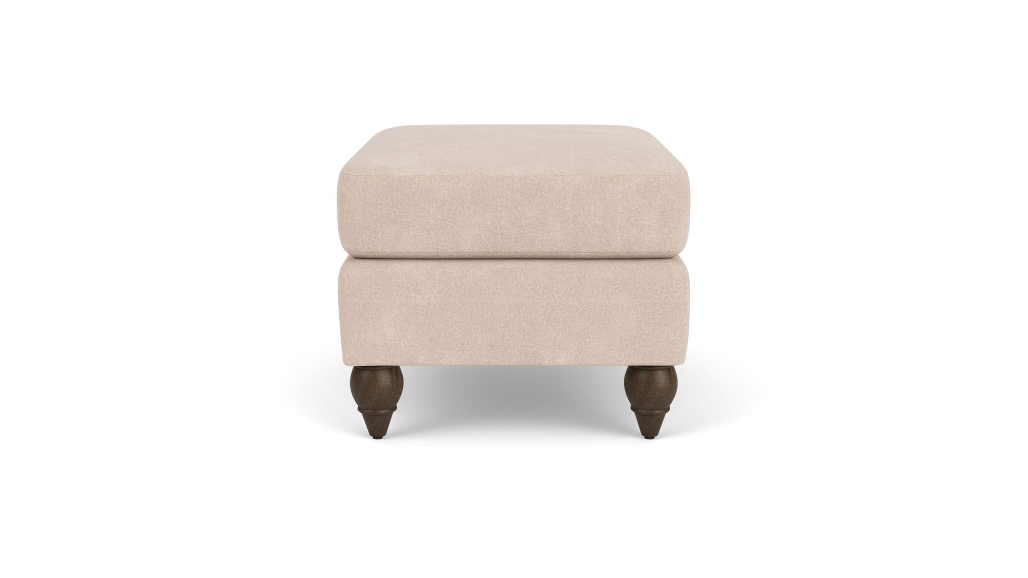 Moxy - Fabric Ottoman, Round Turned Legs