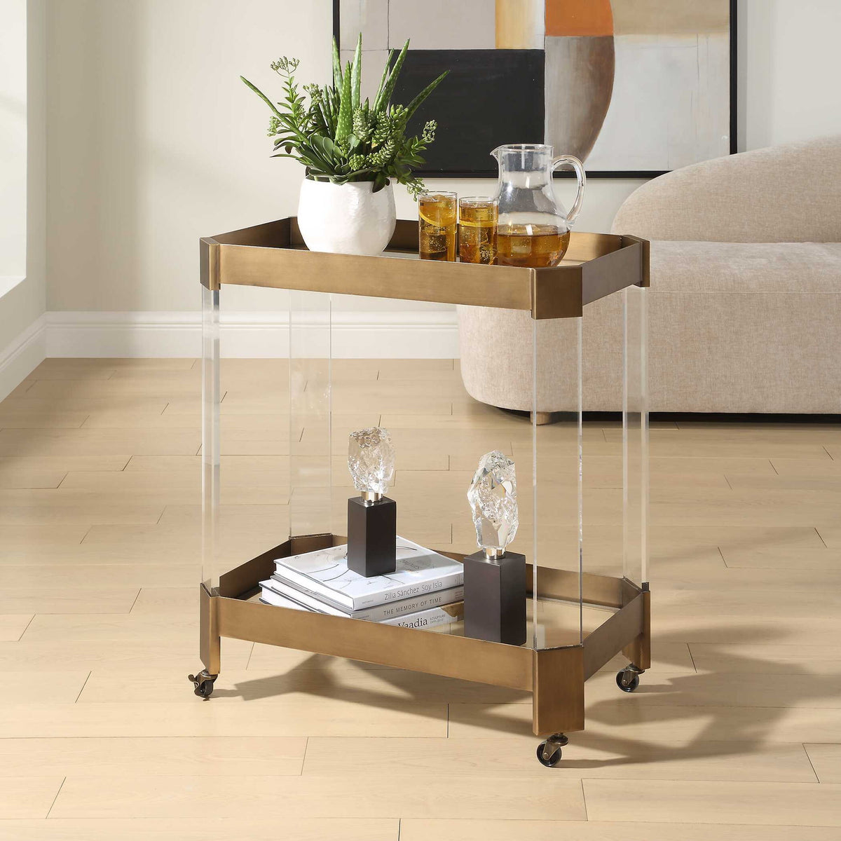 Giselle - Bar Cart - Bronze