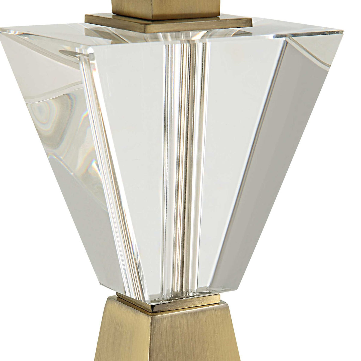 Arete - Modern Brass Table Lamp - Gold