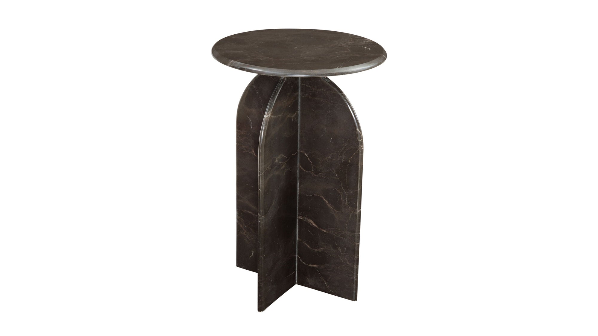 Abbey - Brown Accent Table - Dark Brown